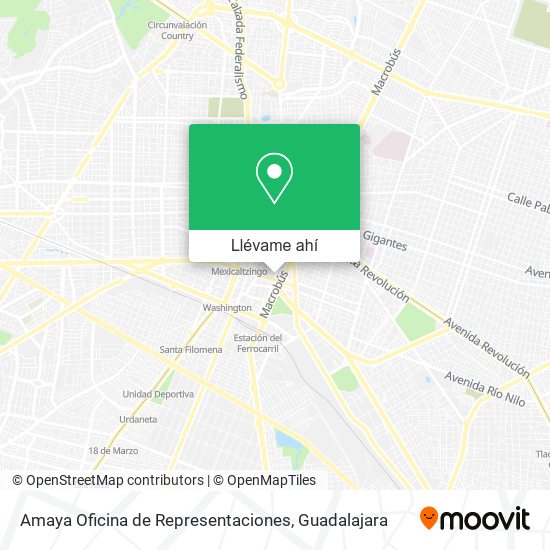 Mapa de Amaya Oficina de Representaciones