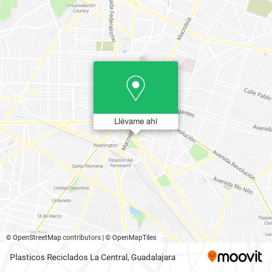 Mapa de Plasticos Reciclados La Central