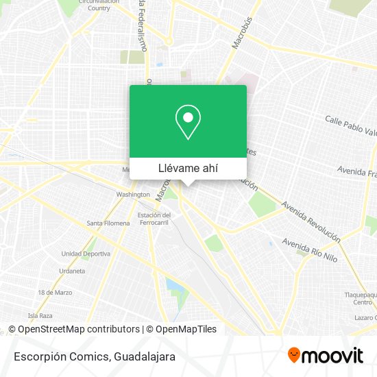 Mapa de Escorpión Comics