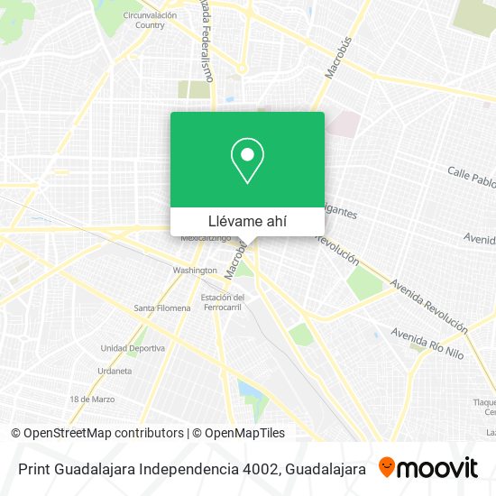 Mapa de Print Guadalajara Independencia 4002