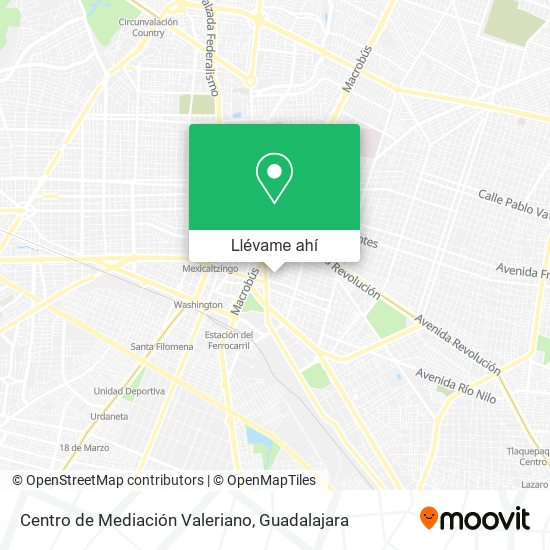 Mapa de Centro de Mediación Valeriano