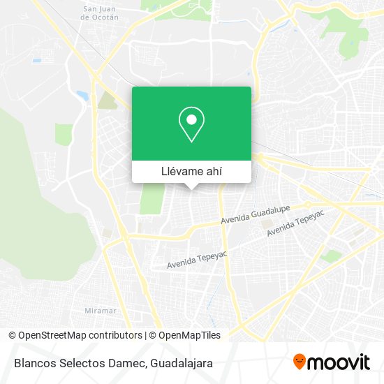 Mapa de Blancos Selectos Damec