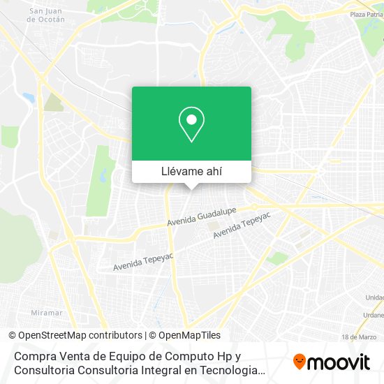 Mapa de Compra Venta de Equipo de Computo Hp y Consultoria Consultoria Integral en Tecnologia Informatica A