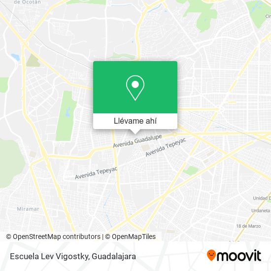 Mapa de Escuela Lev Vigostky