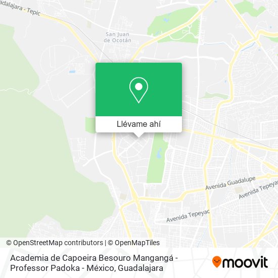 Mapa de Academia de Capoeira Besouro Mangangá - Professor Padoka - México