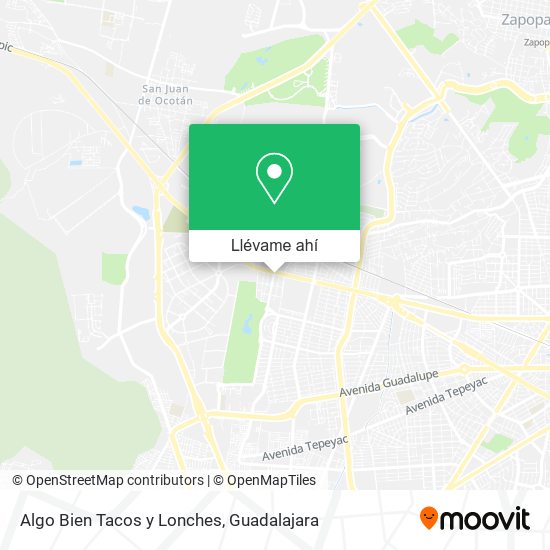 Mapa de Algo Bien Tacos y Lonches