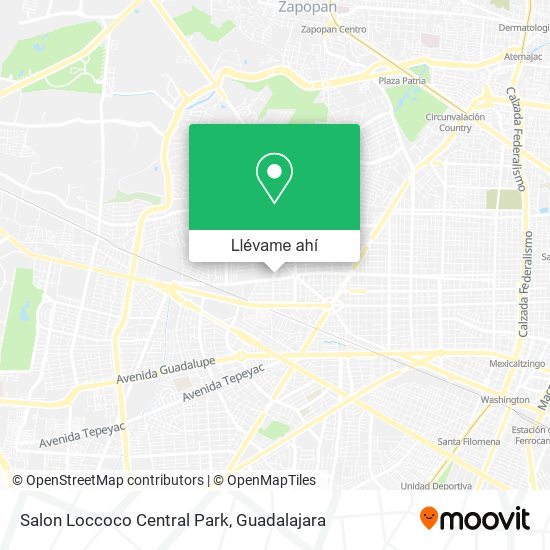 Mapa de Salon Loccoco Central Park