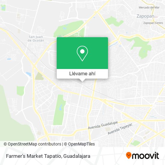 Mapa de Farmer's Market Tapatío