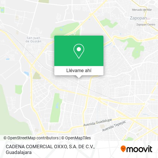 Mapa de CADENA COMERCIAL OXXO, S.A. DE C.V.