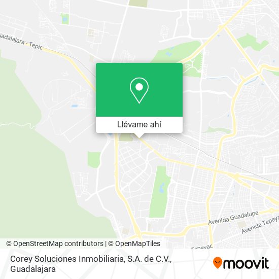 Mapa de Corey Soluciones Inmobiliaria, S.A. de C.V.