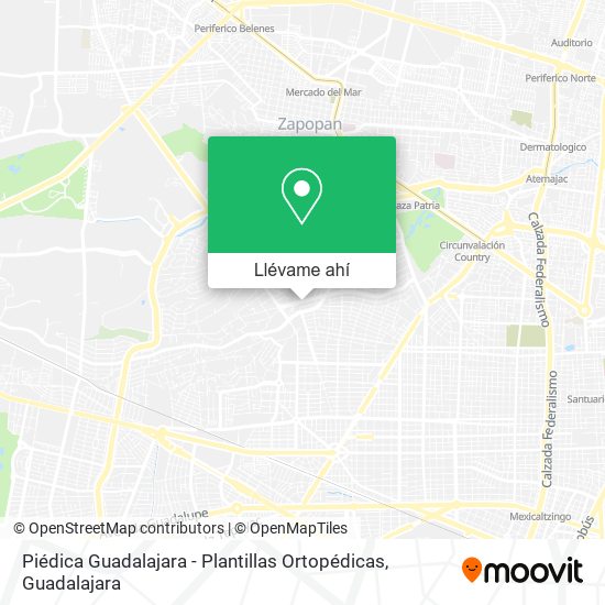 Mapa de Piédica Guadalajara - Plantillas Ortopédicas