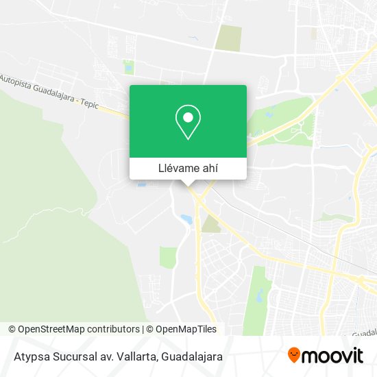 Mapa de Atypsa Sucursal av. Vallarta