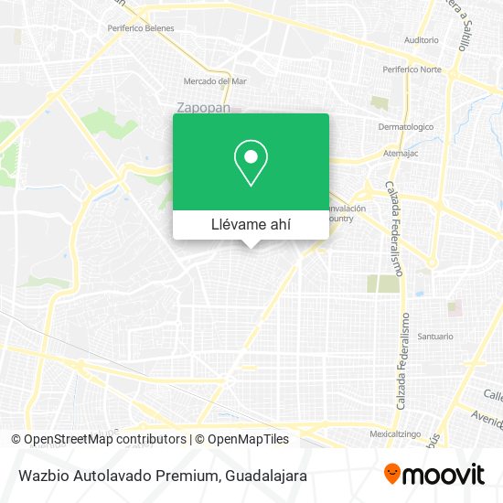 Mapa de Wazbio Autolavado Premium