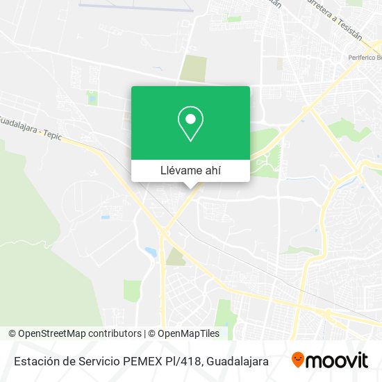 Mapa de Estación de Servicio PEMEX Pl / 418