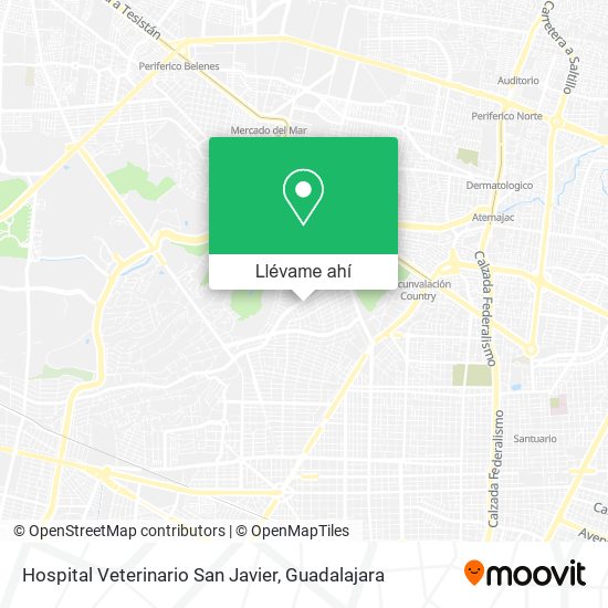 Mapa de Hospital Veterinario San Javier