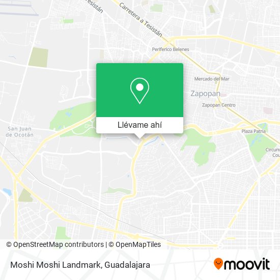Mapa de Moshi Moshi Landmark