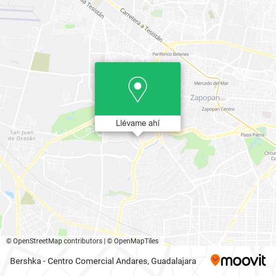 Mapa de Bershka - Centro Comercial Andares