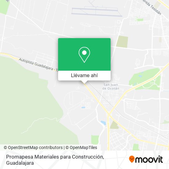 Mapa de Promapesa Materiales para Construcción