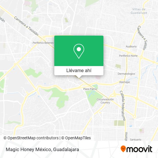 Mapa de Magic Honey México