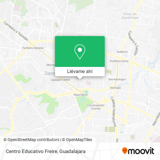 Mapa de Centro Educativo Freire