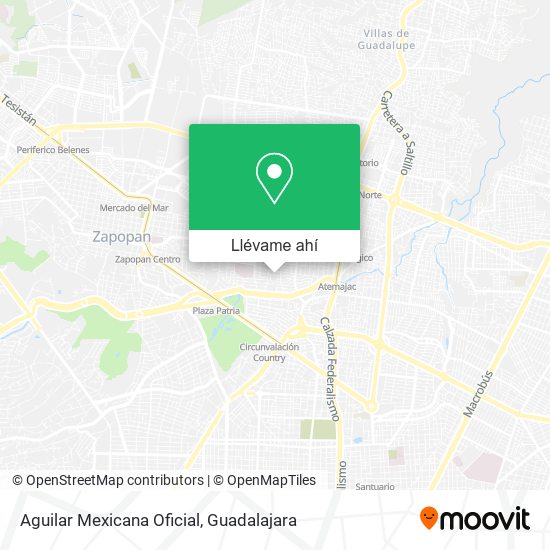 Mapa de Aguilar Mexicana Oficial