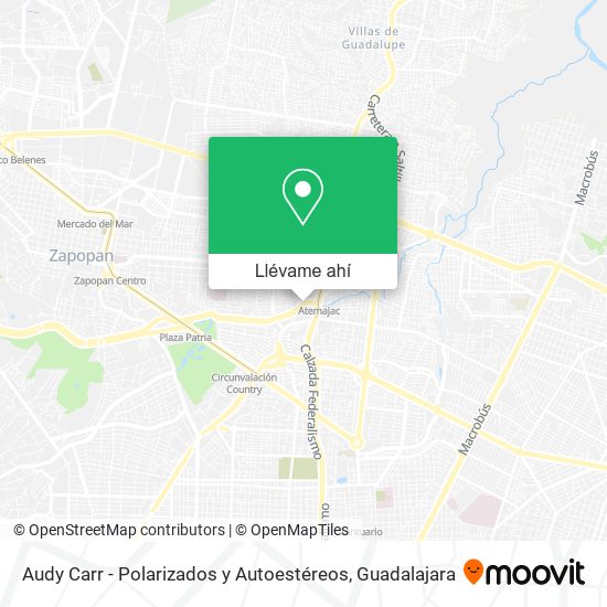 Mapa de Audy Carr - Polarizados y Autoestéreos