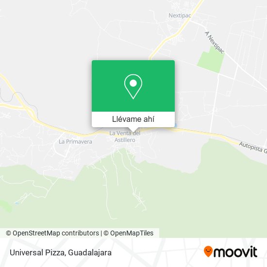 Mapa de Universal Pizza