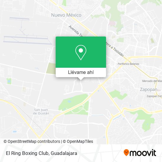 Mapa de El Ring Boxing Club