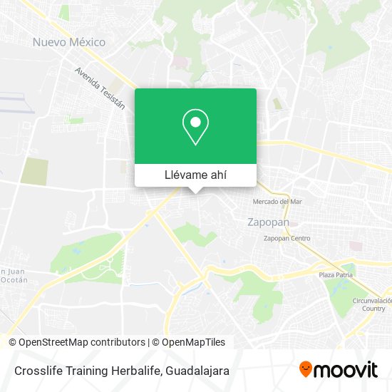 Mapa de Crosslife Training Herbalife