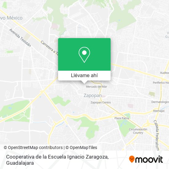 Mapa de Cooperativa de la Escuela Ignacio Zaragoza