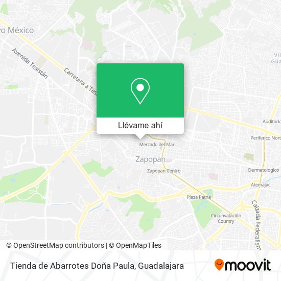 Mapa de Tienda de Abarrotes Doña Paula