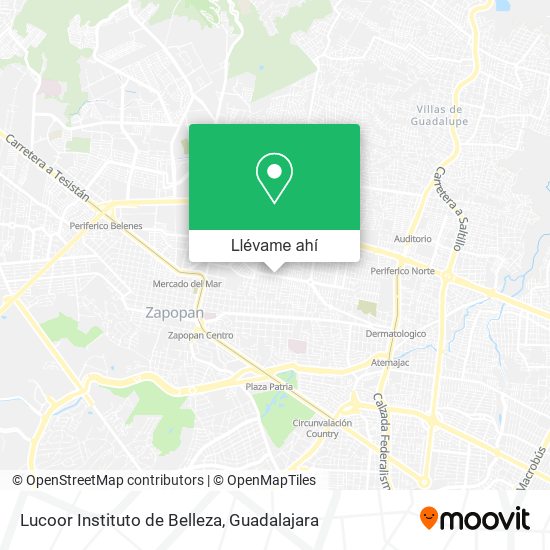 Mapa de Lucoor Instituto de Belleza