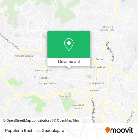 Mapa de Papelería Bachiller