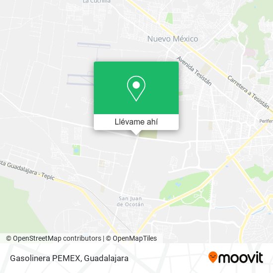 Mapa de Gasolinera PEMEX