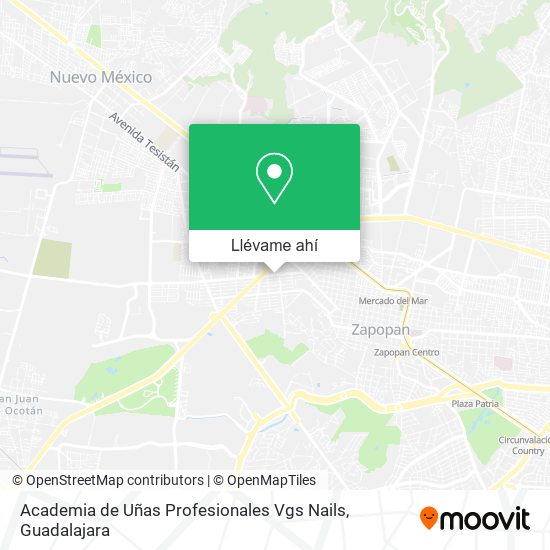 Mapa de Academia de Uñas Profesionales Vgs Nails