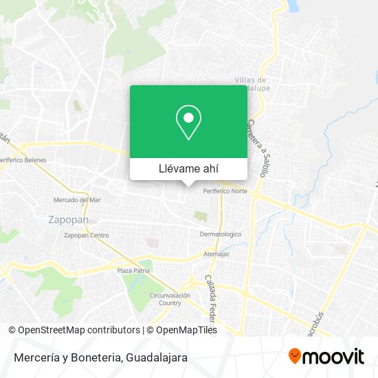 Mapa de Mercería y Boneteria