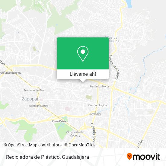 Mapa de Recicladora de Plástico