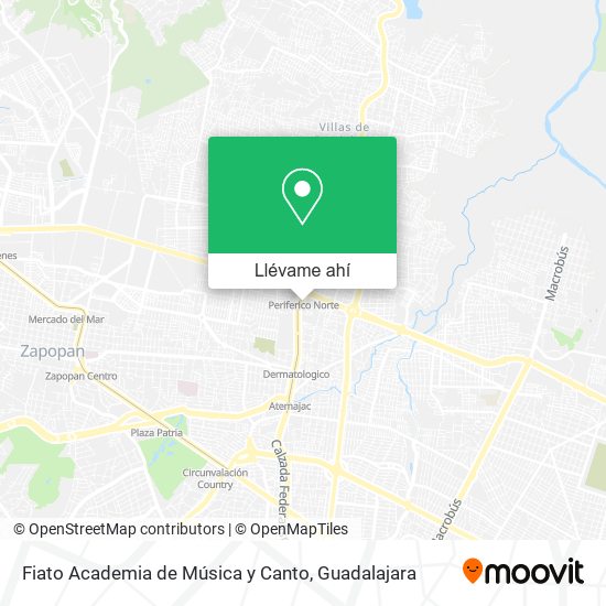 Mapa de Fiato Academia de Música y Canto