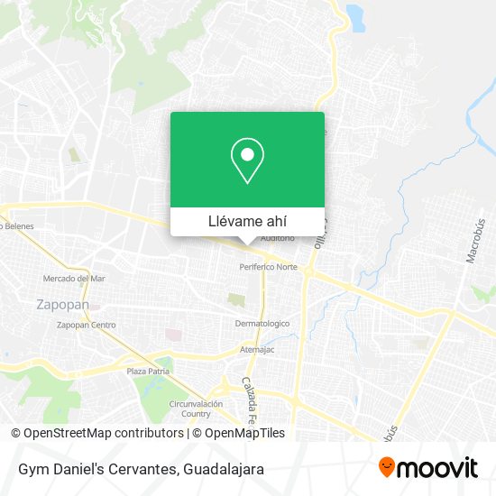 Mapa de Gym Daniel's Cervantes