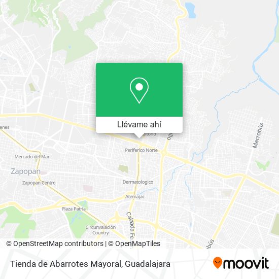 Mapa de Tienda de Abarrotes Mayoral