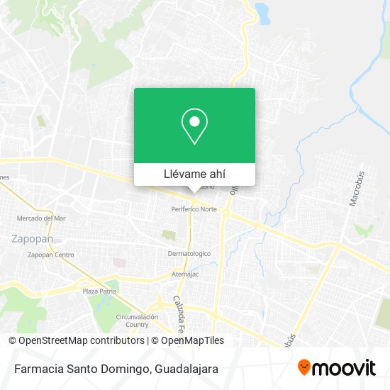 Mapa de Farmacia Santo Domingo