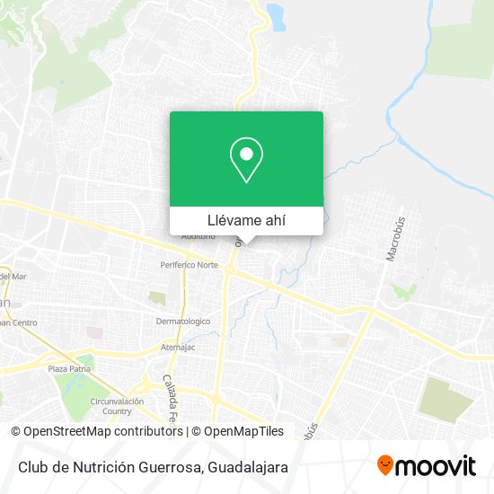 Mapa de Club de Nutrición Guerrosa