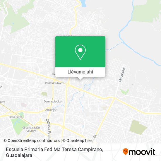 Mapa de Escuela Primaria Fed Ma Teresa Campirano