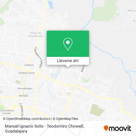 Mapa de Manuel Ignacio Solís - Teodomiro Chowell