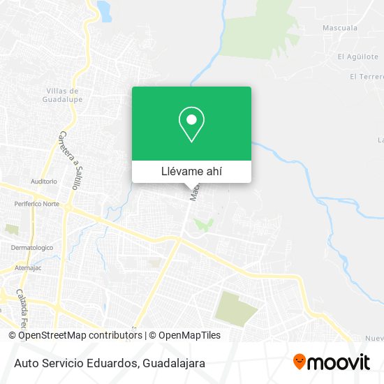 Mapa de Auto Servicio Eduardos