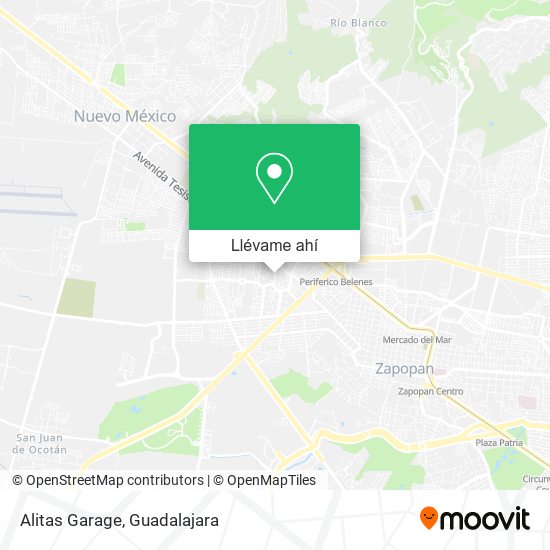 Mapa de Alitas Garage