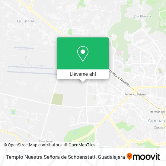 Mapa de Templo Nuestra Señora de Schoenstatt