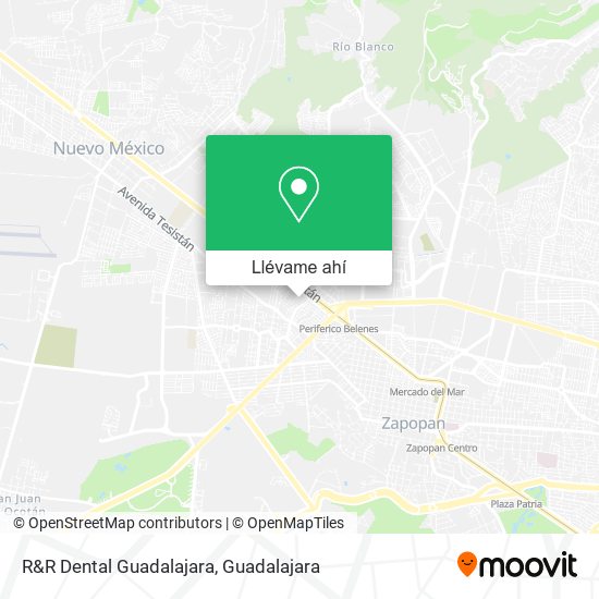 Mapa de R&R Dental Guadalajara