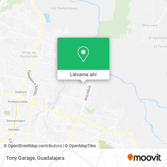 Mapa de Tony Garage