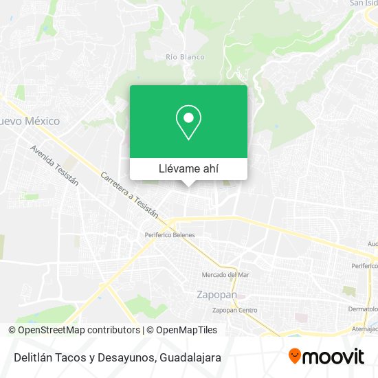 Mapa de Delitlán Tacos y Desayunos